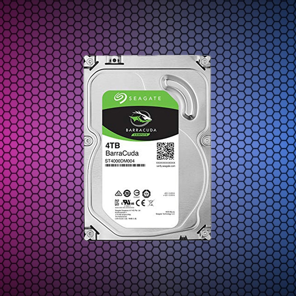 Жесткий диск Seagate BarraCuda, 4000 GB HDD SATA ST4000DM004, 5400rpm, 256MB cache, SATA 6.0 Gb/s