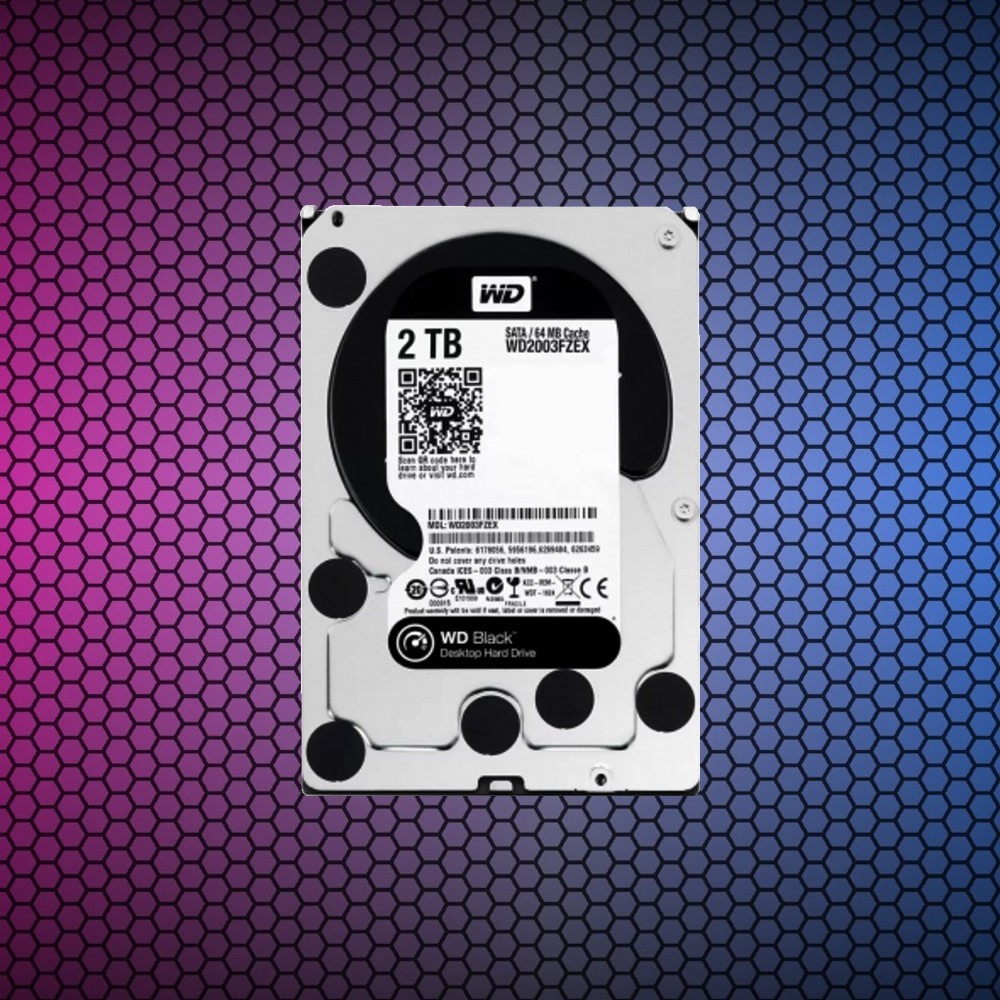Жесткий диск Western Digital Black, 2000 GB HDD SATA WD2003FZEX, 7200rpm, 64MB cache, SATA 6Gb/s
