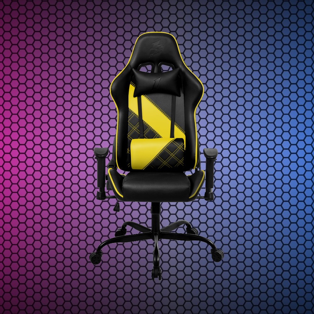 Игровое компьютерное кресло 1stPlayer S02 Black/­Yellow