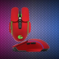 Мышь Gembird MGW-510, Wireless, 2400 dpi, 2.4GHz, RGB, Красный