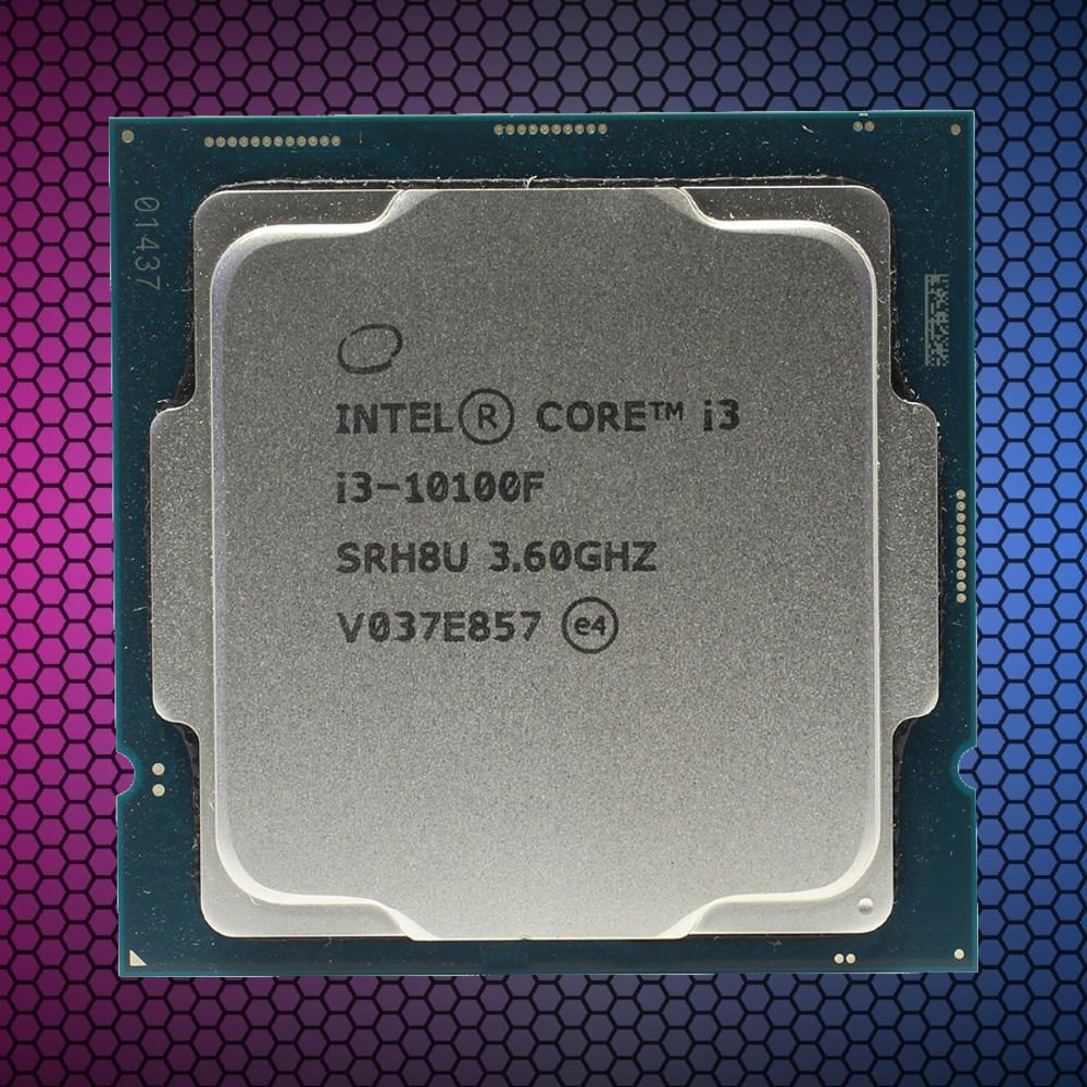 Процессор Intel Core i3-10100F 3,6GHz (4,3GHz) 6Mb 4/8 Core Comet Lake 65W FCLGA1200 Tray